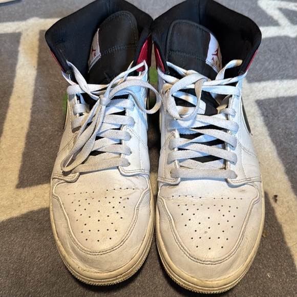 Jordan Mid 1 white black gym red - Picture 6 of 6